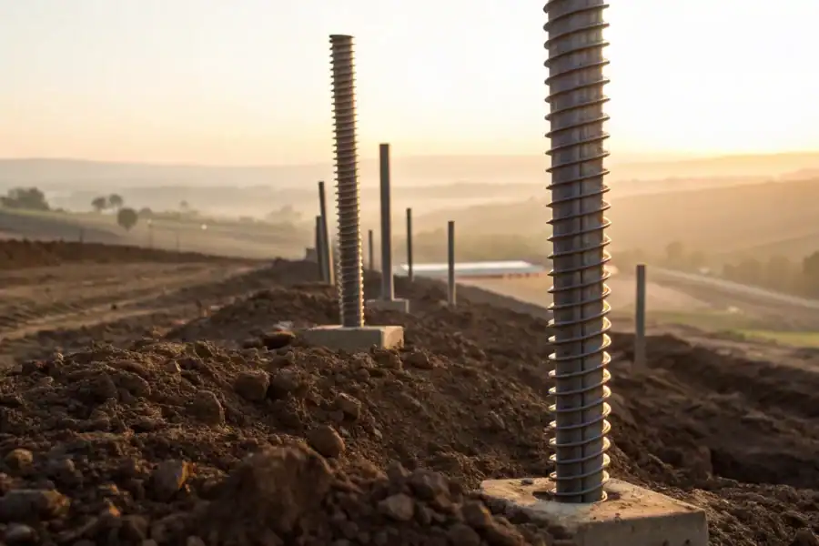 Helical Pier Foundations — Avari Foundation Repair Services
